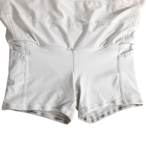 Lululemon Pace Rival Skirt Reg Cream Mid Rise Layered Tennis Skort Womens 2 Golf - Picture 3 of 9